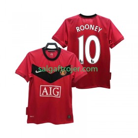 Manchester United ROONEY 10 2009 2010 Fodboldtrøjer Retro Hjemmebanesæt Kort ærmer